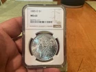 1885-O Morgan Silver Dollar Bright White NGC MS63