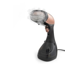 Image of Beldray Handheld Clothes Steamer Refresh Garments Ceramic Soleplate Rose Gold