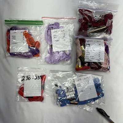 Embroidery Thread Lot Numbers 200-299 56 Skeins