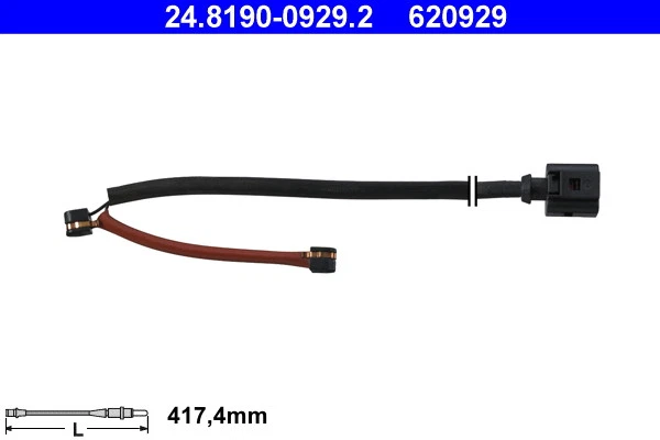 ADVERTENCIA CONTACTO PASTILLAS FRENO DESGASTE 24.8190-0929.2 PARA VW TOUAREG AUDI Q7/Van 3.0L Foto 2 de 4
