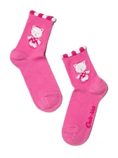 Conte-Kids Tip-Top #17С-27СП(289 & 290) - Lot of 2 pairs Cotton Socks for Girls