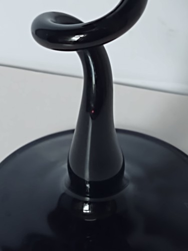 Stunning Jozefina Krosno Purple Art Glass Compote Twisted Stem 16cm Poland - Picture 19 of 19