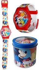 DISNEY TOPOLINO orologio analogico da polso in box regalo in latta