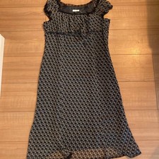 Reformation Floral Sleeveless Dress Black & White S