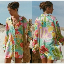 Free People Spell Margi Hour Shirt Dress Size Small