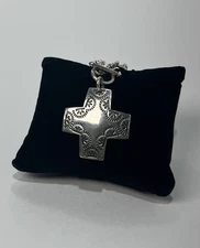 Silpada Virtuosity Sterling Silver 925 India Cross Necklace (38.44g)