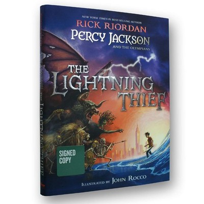 The Lightning Thief (Illustrated Edition) Rick Riordan hardcover Very Good