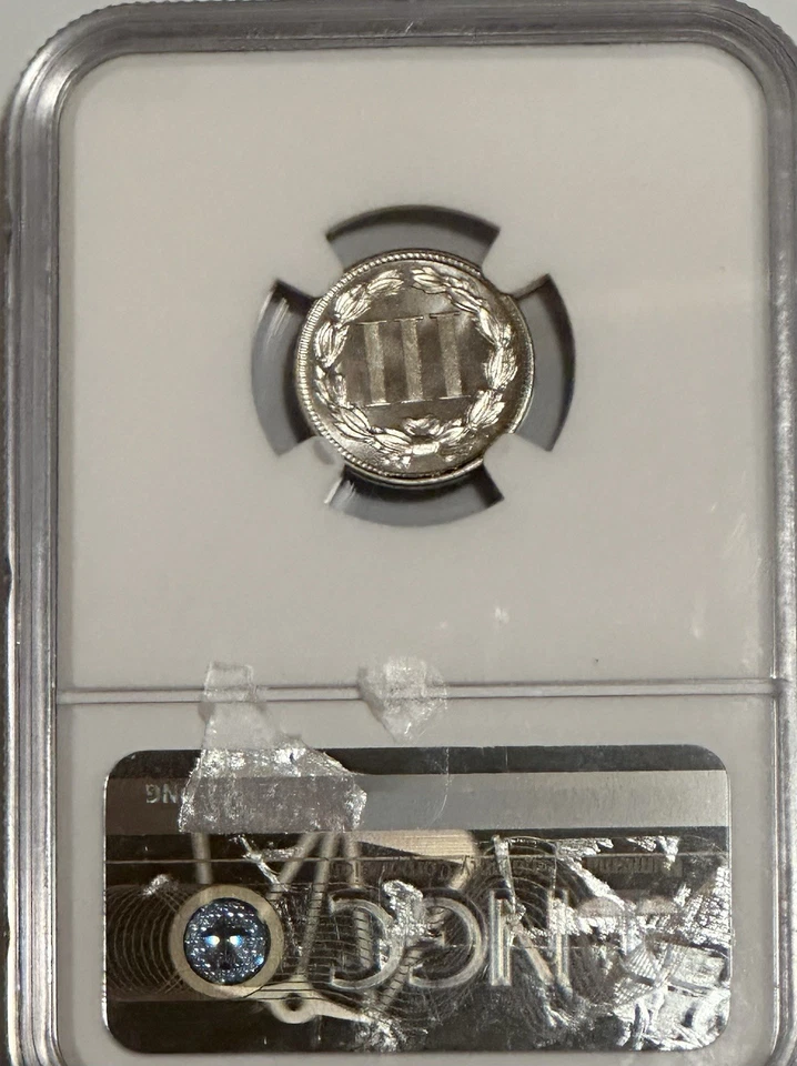 1880 3CN Proof Three Cent Nickel PCGS PR 66 CAMEO - Image 4 of 4