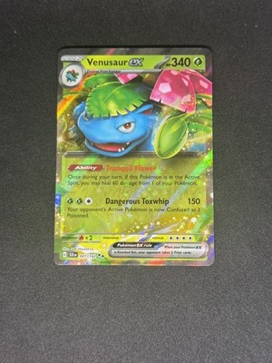 Pokemon Karte Venusaur ex 001/142 Half Art Stellar Crown Double Rare Near Mint