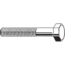 A2, M24-3.00 Hex Head Cap Screw, Plain Stainless Steel, 180 Mm L,