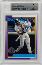 2025 Topps Series 1 Frank Thomas 1990 NNOF 35th Anniversary No Name /35 BGS 9