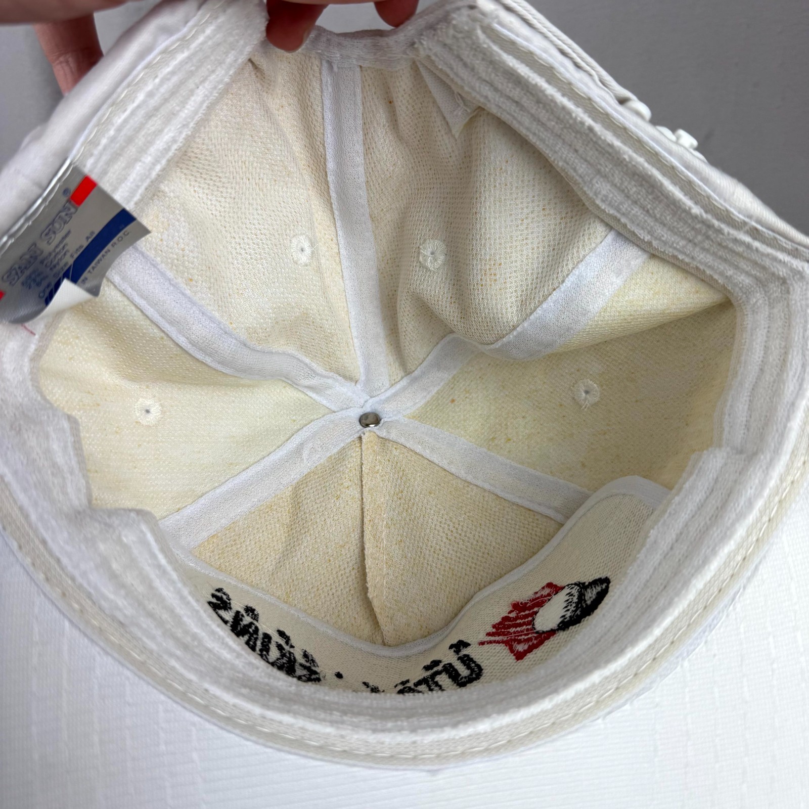 Utah Skins KUTV UPGA Hat Mens White Golf Rope Strapback Flat Brim San Sun