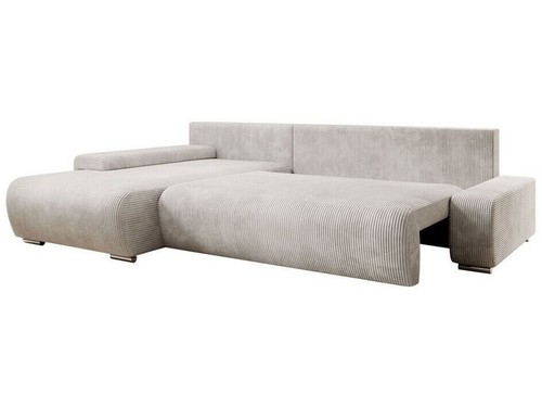 Divano Vals, forma a L sinistra, angolo, moderno, comodo, beige, 260 x 180 x 81 cm - A - Foto 4 di 5