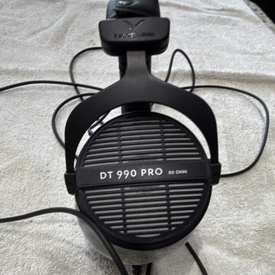 beyerdynamic DT 990 PRO 80 Ohm Open-Back Over-Ear Wired Headphones, 40mm