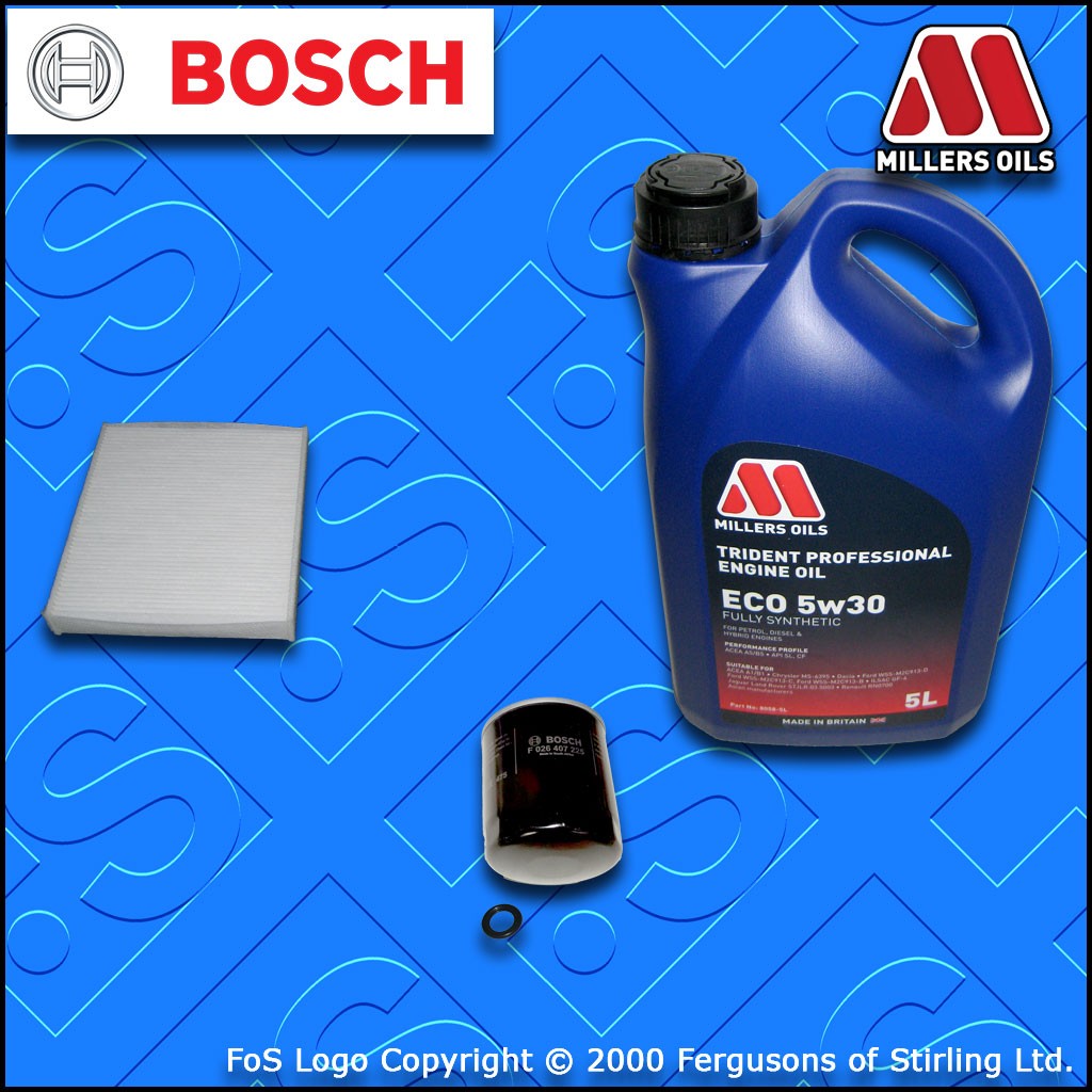 SERVICE KIT for VOLVO V50 1.8 16V OIL CABIN FILTERS +5w30 FS OIL (2004-2012)