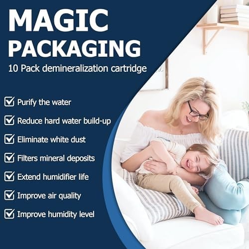 10-Pack Demineralization Cartridges for Humidifiers