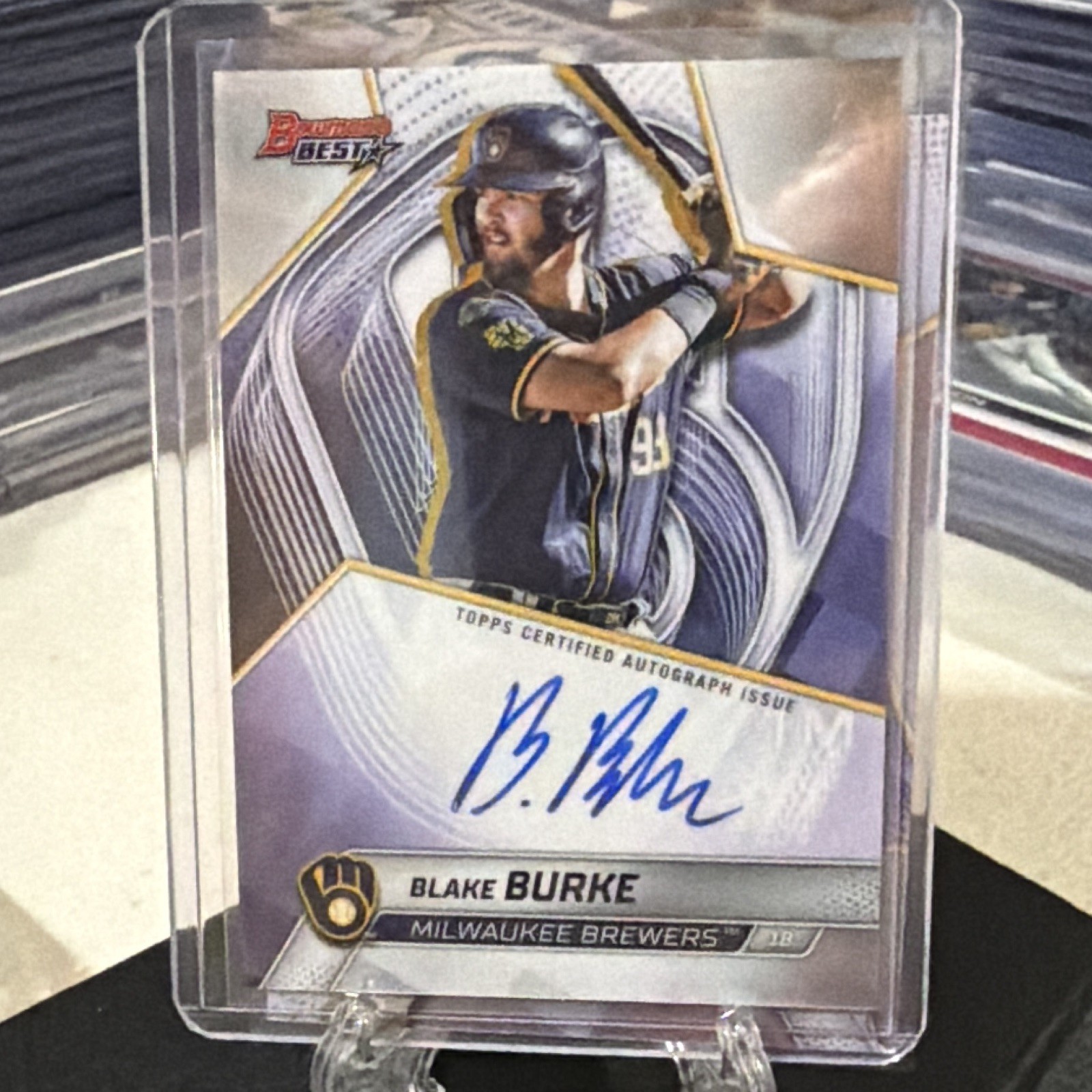 Topps 2025 Bowman's Best Blake Burke B25-BBU MLB Brewers Autograph Insert