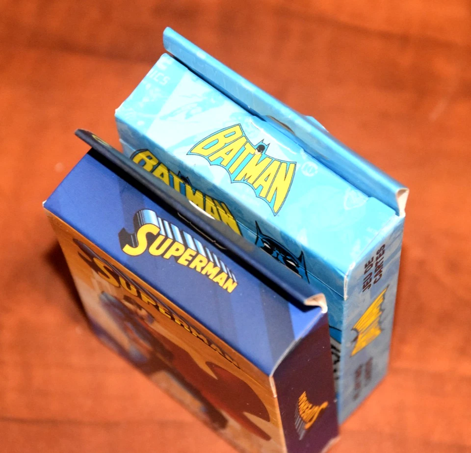 Batman & Superman Playing Cards Lot of 2 - Retro Deck DC Comics Dark Knight NIB - Image 4 of 4