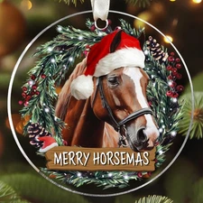 Horse Ornaments for Christmas Tree - Horse Ornament 2025 - Horses Gifts for Wom