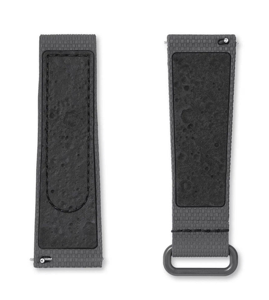 Omega X Swatch MOONSWATCH Correa GRIS OSCURO/NEGRO GOMA XL (7,1-8,1 pulgadas) Foto 2 de 4