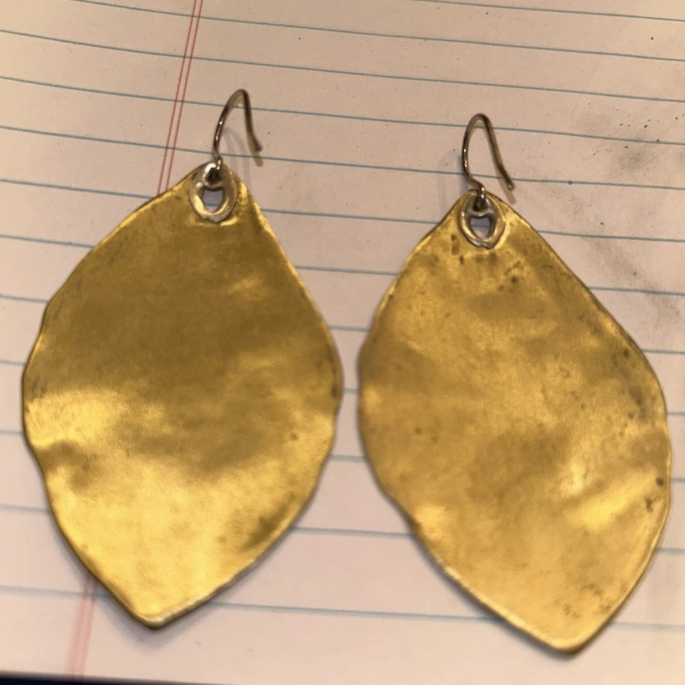 Silpada Earrings #E5078 Emerald Pools Sterling Silver Green Brass Patina - Image 2 of 3