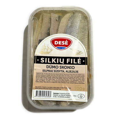 4770875164393 Dese Filety śledziowe w oleju wędzone 700g NICKAL SP. Z O.O.