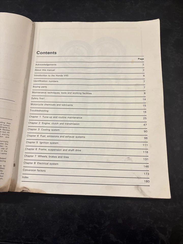 Honda V45 Sabre (VF750S) & Magna V-Fours 82 Haynes Manual – Clean, VG Cond - Image 4 of 4