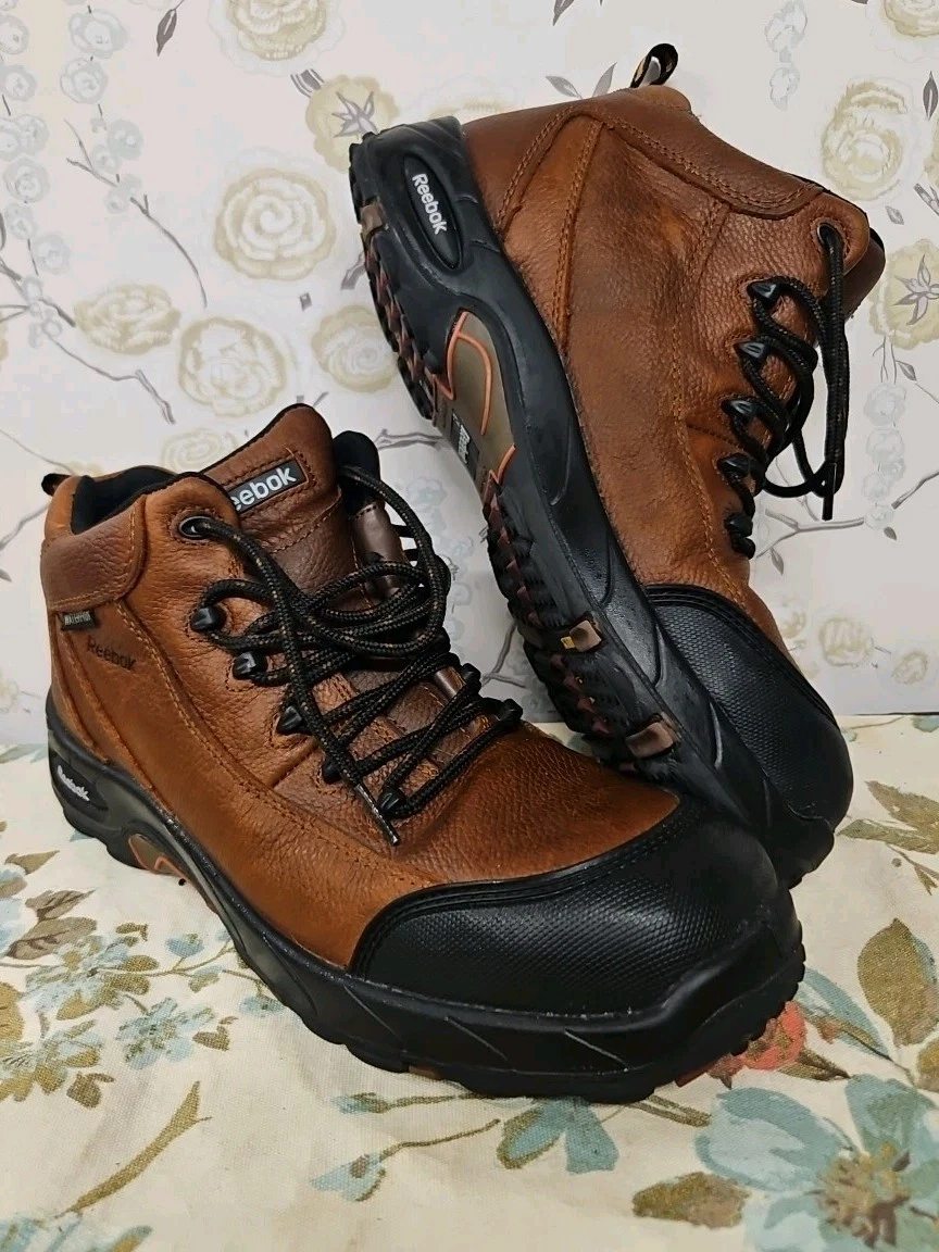 REEBOX STEEL TOED WATERPROOF WORKBOOT MENS SIZE 12 Leather