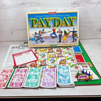 Vintage 1994 Waddingtons Payday Brettspiel komplett Ersatz Würfel