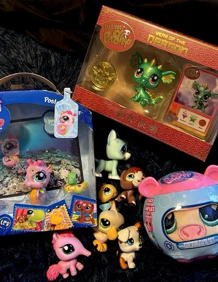 DRAGON PAILLETÉ ROSE scintillant LPS Littlest Pet Shop #2663 EUR 23,06 - FR