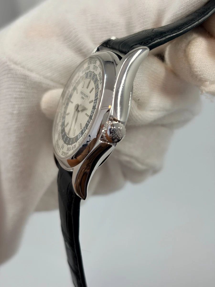 Reloj Hombre Patek Philippe World Time Automático Oro Blanco 18K, 5110