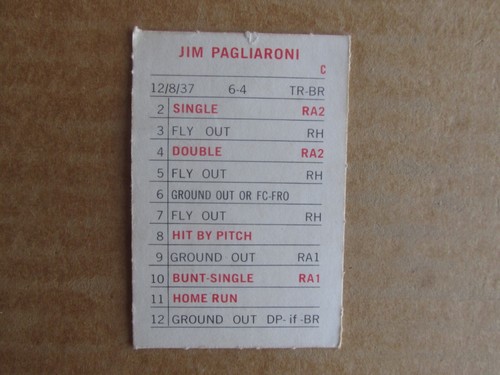 1969 MILTON BRADLEY BASEBALL GAME CARDS M-TEAM COMPLETE YOUR SET U-PICK CHOOSE - Picture 92 of 283