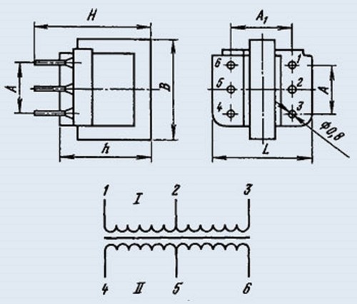 1x TOT84 TOT-84 Matching Transformers Low Frequencies (ТОТ-84) Permalloy - Picture 4 of 4