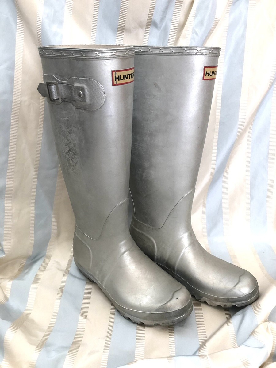 Rain Boots - Metallic - Silver Rain Boots - Metallic - Silver