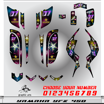Kit Autocollants Complets Yamaha Raptor 660/660R - Graphiques Pour ATV - Neuf