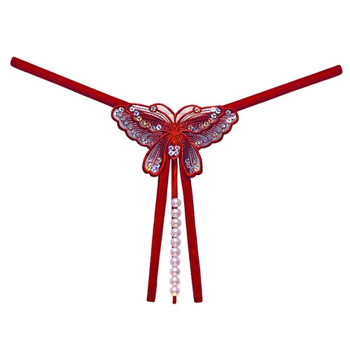 Sexy Damen Spitze Perle Tanga G-String Slip Unterwäsche Crotchles T-Rücke % - Bild 8 von 21