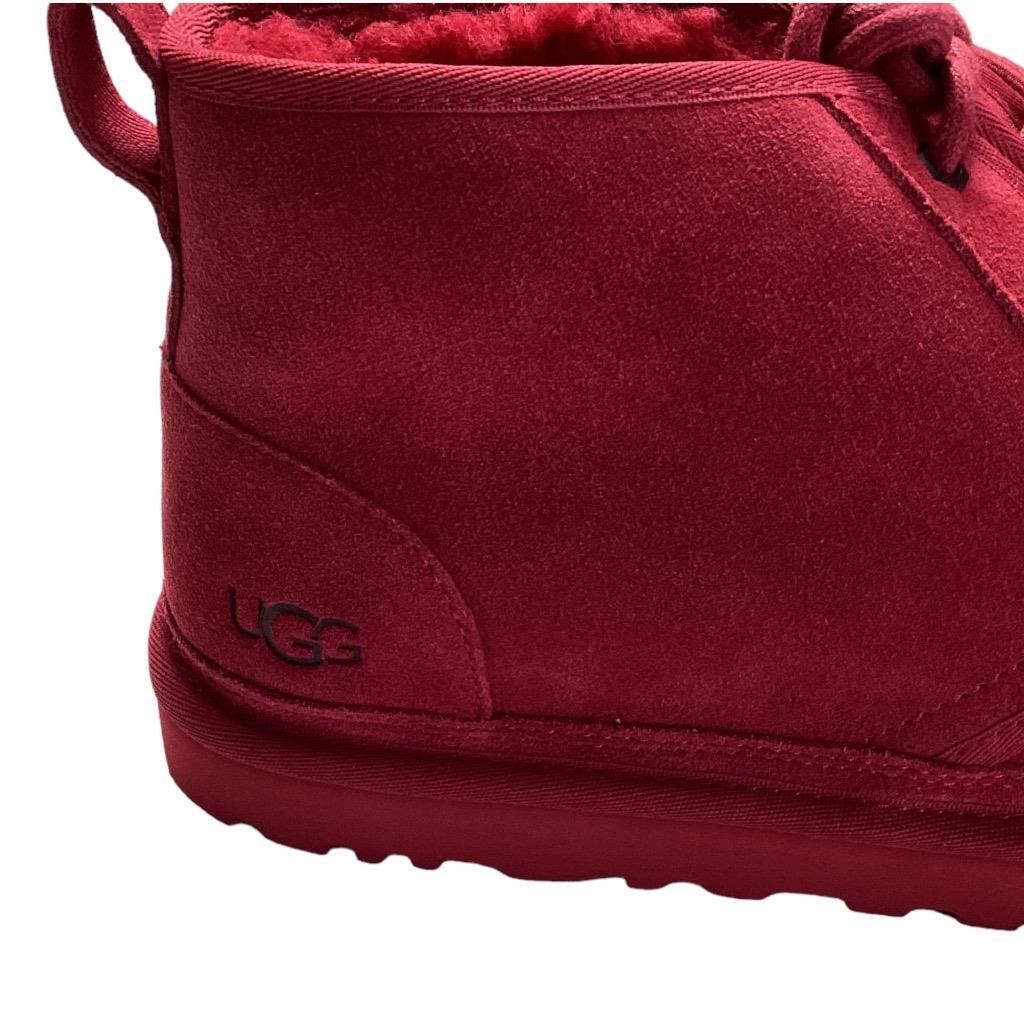 UGG Chukka Boots Shoes Mens 12 Red Neumel Suede Sheepskin  display picture 1