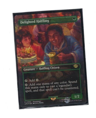 LTR Magic Foil Rare 0402 Delighted Halfling - Lord of the Rings