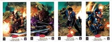 BOOK OF THE DEAD EXCLUSIVE SIGNED FOUR PART PRINT SET STEPHEN SEGOVIA VALIANT