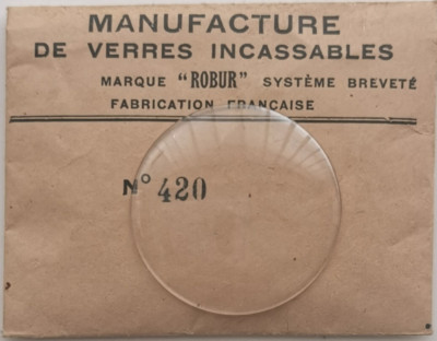 ROBUR verre ncassables de montre. bombé bseau 42 mm. | eBay
