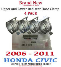 2006 - 2011 Honda Civic Genuine Oem Honda Radiator Hose Clamp Kit Set Of Four 2006 - 2011 Honda Civic Genuine Oem Honda Radiator Hose Clamp Kit Set Of Four