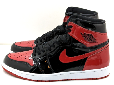 Nike Air Jordan 1 Retro High OG Patent Bred Black Red 555088-063
