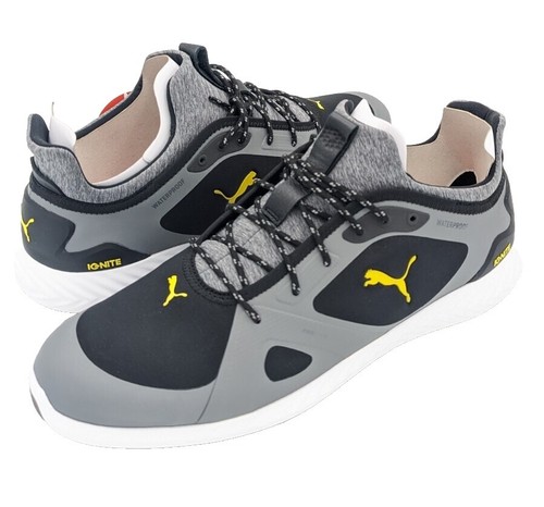 Johnnie-O Mens Range Runner Gray Spikeless Golf Shoes  display picture 3