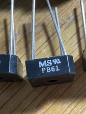 A lot of 10 DIODES INC Full wave bridge rectifier #PB61, 6 A, 100 V.