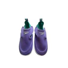 Speedo Kids Youth Water Shoes Aqua Socks in Purple Teal 7/8