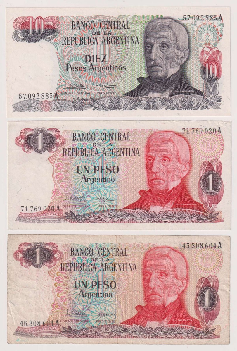 D9896: (5) Argentina Banknotes, Fine to Gem CU, Unchecked | eBay