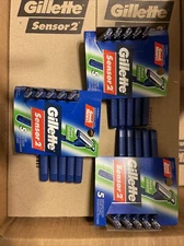 Gillette Sensor2 Pivot & Lubrastrip Men Disposable Razors 15 Total