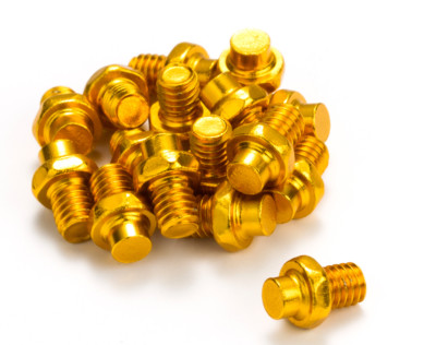 Reverse Escape Pedal Pin Set Alu gold