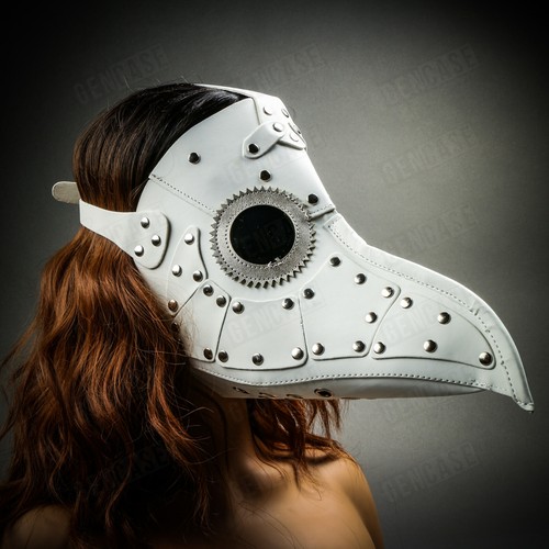 Plague Doctor Steampunk Long BirdNose Halloween Adult Cosplay Costume Party Mask - Picture 92 of 138