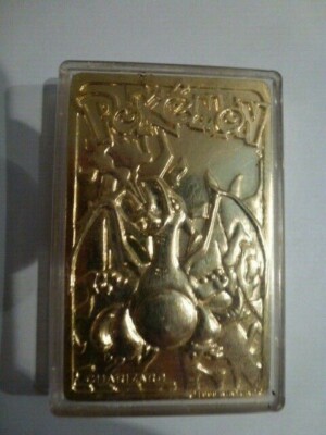23 karat gold plated pokemon cards worth Pokmon Played Pikachu #25 [Pre-Owned]  Infinity Flux CHARIZARD NINTENDO #06 LIMITED EDITION